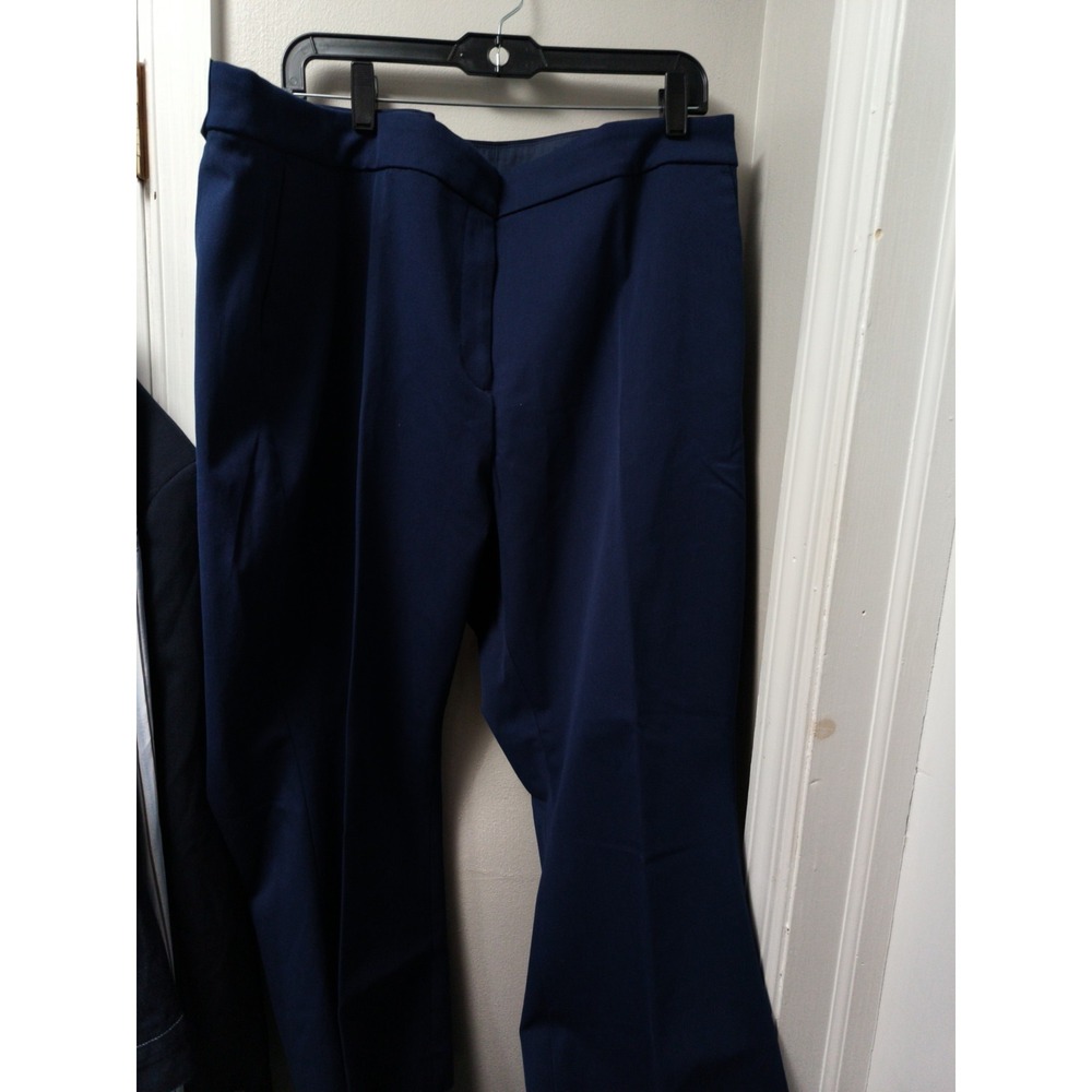 J Crew Womens Size 20 Navy Blue Kelsey Flare Pants Workwear Dressy New
